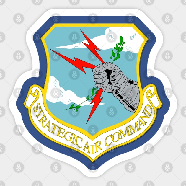 Vintage Strategic Air Command Emblem Sticker by VoodooNite